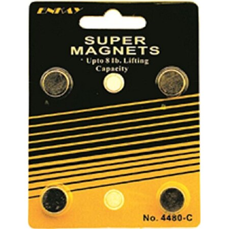Enkay 4480-C 8-Pound Super Magnet, Carded, 4-Piece